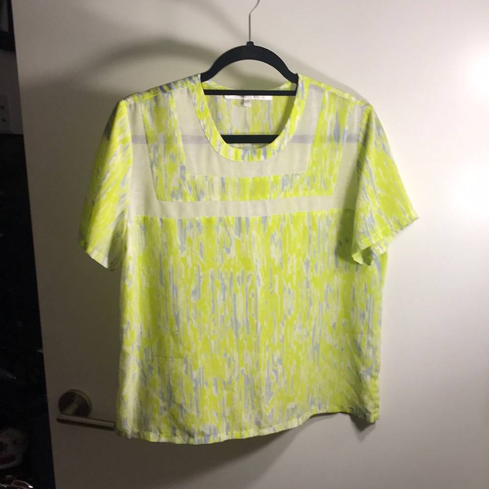 Lovers + Friends top with mesh cutout, size S.